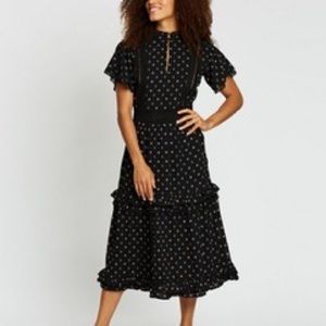 Scotch & Soda Tasha Ruffled Midi Dress